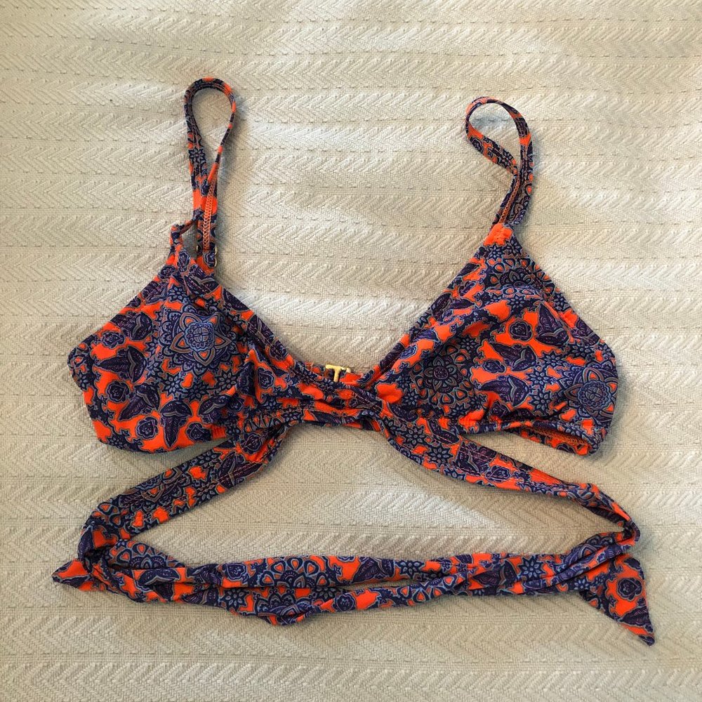 multicolored medallion bikini top